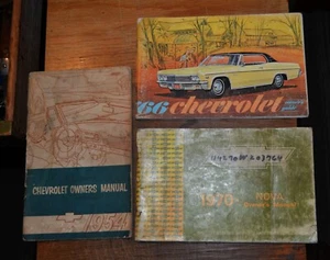 VTG Chevrolet Owners Manuals 1954 1966 Caprice 1970 Nova - Picture 1 of 2