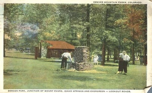 Postal de Bergen Park Picnic Grounds Denver Mountain Parks Colorado 1923 - Imagen 1 de 2