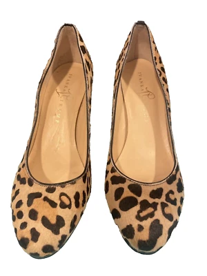 Ivanka Trump Leopardo Estampado Animal Zapatos Tacón Bomba Cuero Pelo de Vaca Foto 1 de 4