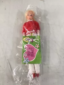 Maglione rosso vintage NOS anni 70 Miss Mary 11" fashion doll con scarpe - Foto 1 di 1
