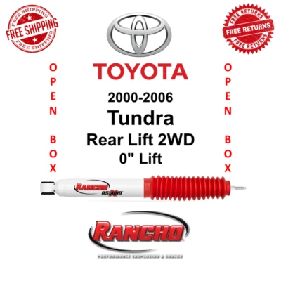 Amortecedor traseiro Rancho RS5000 único 0" elevador para 2000-2006 Toyota Tundra RWD - Imagem 1 de 4