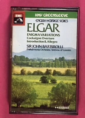 Elgar Enigma Variations Sir John Barbirolli EMI Records Audio Cassette 1981 - Image 1 of 4