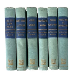 Lot of 6 Katharine Brush International Readers League Hardback Books 1930s-1940s - Imagen 1 de 8
