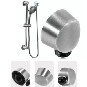 Round Drop Ell Handheld Shower Wall Connector For Moen A725BN - Brushed Nickel - Picture 1 of 8