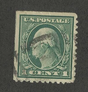 US 498 @ (1917) 1c Used, VF/XF Washington - Picture 1 of 1