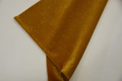 Glitter Stretch Velvet Fabric | Sparkling Glitter on Plush Spandex Velvet | 60" - Image 1 of 2