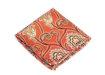 Lord R Colton Masterworks Pocket Square - Trindade Red Sky Silk - $75 Retail New - Image 1 of 4