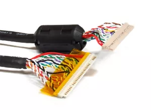 LVDC LCD 30/30-Pin Cable w/ Ferrite Bead Cable w/ Folding Ferrite 250mm RM1mm Pitch - Picture 1 of 1