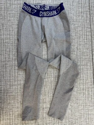 Gymshark 紧身裤小号钢蓝色 Marl 硬度无缝运动健身房瑜伽锻炼 — 第 1/4 张图片