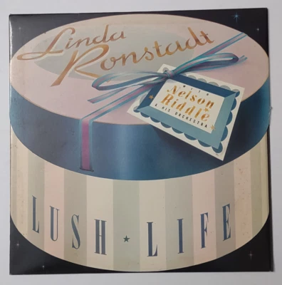 Linda Ronstadt with Nelson Riddle & His Orchestra Lush Life vinyl record Asylum - Image 1 of 4