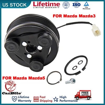 Kit de embreagem compressor AC A/C para Mazda 3 (2004-2009) Mazda 5 2006-2010 2.0L 2.3L - Imagem 1 de 4