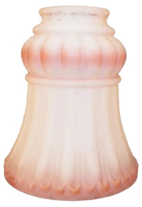 Art Deco Lamp Shade Pink White Satin Glass Table Stand Ceiling #11 - Picture 1 of 6