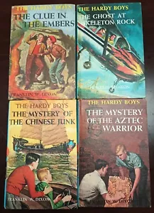 Hardy Boys 4 Lot nos.35, 37, 39, 43 Aztec Warrior Chinese Junk Ghost at Skeleton - Picture 1 of 13