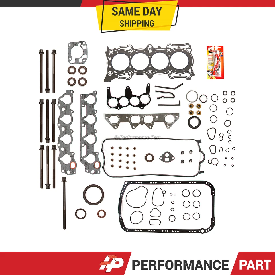 Juego completo de pernos de cabeza de junta de grafito para 98-02 Honda Acura Isuzu 2.3 SOHC F23A1 Foto 1 de 4