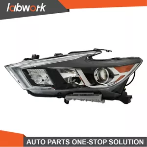 Labwork Headlight For nissan maxima S SL SV 2016-18 Halogen w/ LED DRL Left Side - Picture 1 of 17