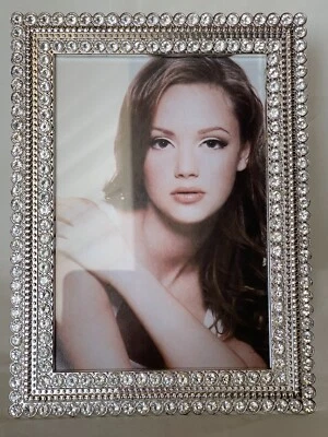 Ciel Anastasia Picture Frame Silver Hand Made with Swarovski Crystals Enamel - Image 1 of 4