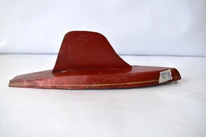 Vintage Sail Boat Ideal Toy Company Handmade Wooden Red Painted Collectibles"F7 - Picture 1 of 6