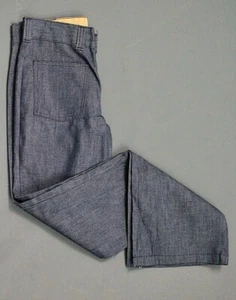 Men's VTG 1960s NOS Big Smith Caper Flared Jeans Sz S W30 60s Pants - Picture 1 of 10