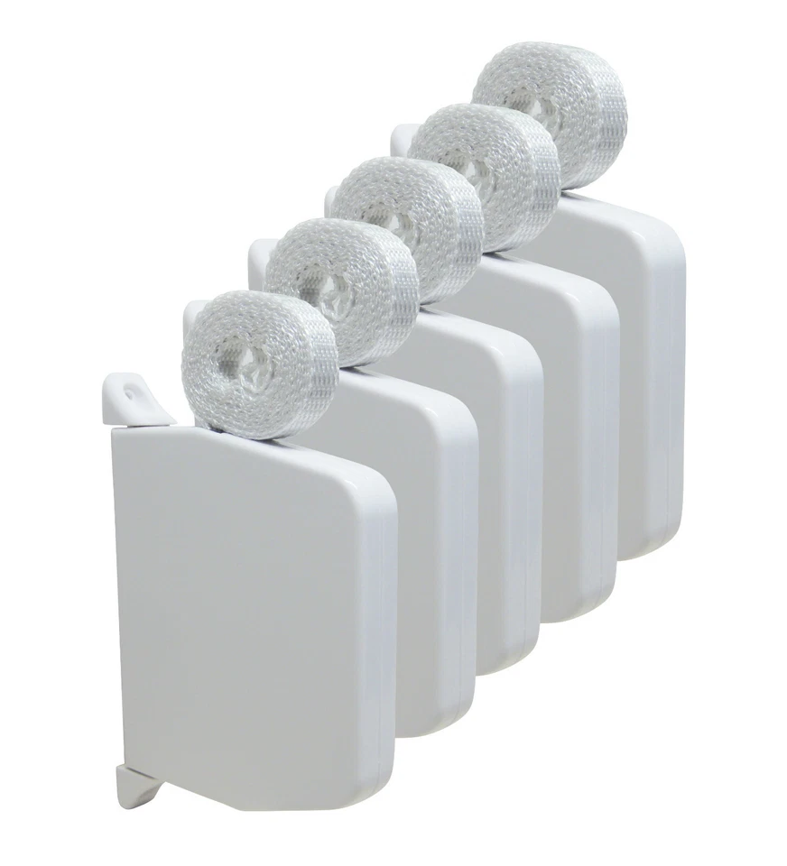 Rolladen Gurtwickler weiß mini Scharniersystem mit 5 m Gurt