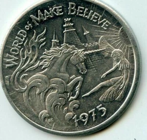 Mardi Gras Doubloon Krewe of Atlas 1975 Aluminum - Picture 1 of 2