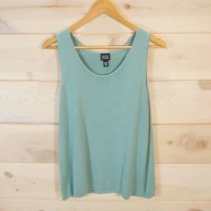 Canotta Eileen Fisher donna taglia L maglia scollo a scoop senza maniche come nuova modal - Foto 1 di 9