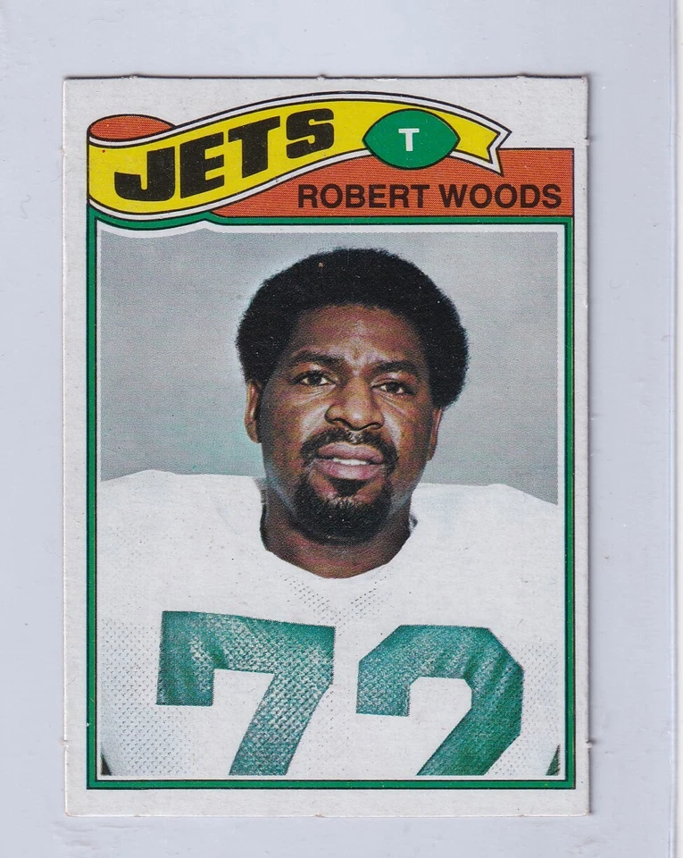 1977 Topps Mexican # 469  ROBERT WOODS  Jets  Tennessee State stb   - Image 1 of 1