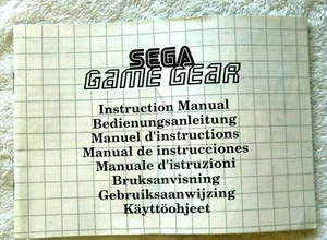 Folleto de instrucciones 53293 - Manual de instrucciones de Sega Game Gear - Sega Game Gear ( - Imagen 1 de 1