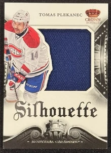 2013-14 Panini Crown Royale Silhouette Materials Jersey #S-TPL Tomas Plekanec - Picture 1 of 2