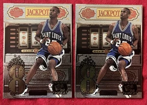 (2) 1998 Press Pass Double Threat #J4A Larry Hughes Jackpot Rookie. - Picture 1 of 2