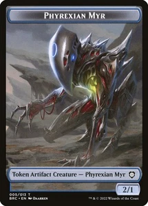 Ficha Phyrexian Myr (2/1) MTG Commander MH3 CASI NUEVA X4 - Tarjeta mágica - Imagen 1 de 1