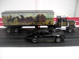 HO slot car Custom Tyco Smokey and the Bandit truck & trans-am w/lights - Picture 1 of 18