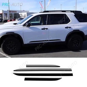 Glossy Black Body Side Door Guard Molding Cover Trim For Honda Passport 2026+ - Picture 1 of 6