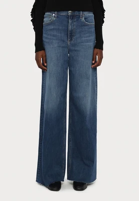 rag & bone Size 25 Flexi Sofie Jeans Willow High Rise Ultra Wide Full Length - Image 1 of 4