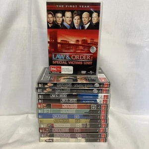 Law and Order SVU DVD Season 1 2 3 4 5 6 7 8 9 10 11 12 13 VGC Reg 2 4 Free Post - Picture 1 of 24