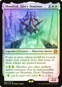 MTG FOIL Mondrak, Glory Dominus Promo Pack Phyrexia All Will Be One  - Promo: - Picture 1 of 1