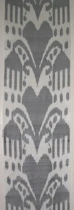 11 Yard HAND MADE UZBEK Natural SILK IKAT ADRAS FABRIC #9033 - Picture 1 of 3
