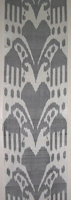 11 Yard HAND MADE UZBEK Natural SILK IKAT ADRAS FABRIC #9033 - Image 1 of 3