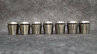 7pc ER40 SYIC-TECHNIKS ER Coolant Collet Set 3/8 1/2 17/32 19/32 21/32 3/4 BN135 - Image 1 of 4