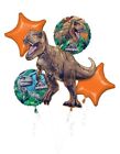 Jurassic World 5 Piece Anagram Balloon Bouquet Birthday Party Decorations T-Rex