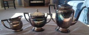 Made in England 3 piece Tea, creamer, sugar set  - Picture 1 of 12