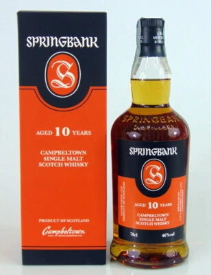WHISKY SPRINGBANK AGED 10 YEARS CAMPBELTOWN SINGLE MALT 46%vol. BOTTLED 2019 - Imagen 1 de 4