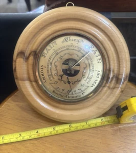 Barometer France by Barostar & Thermostar Co mounted on rare Tasmanian Sassafras - Picture 1 of 8