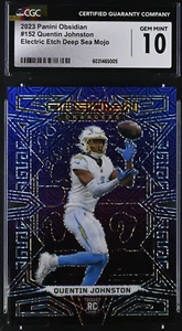 ⚡[2/5] QUENTIN JOHNSTON 2023 Panini Obsidian E/E Deep Sea Mojo CGC GEM MINT 10! - Bild 1 von 2
