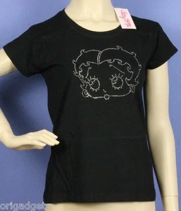 MAGLIETTA STAMPATA BETTY BOOP ELASTICIZZATA DONNA T SHIRT UFFICIALE BB0710 - Imagen 1 de 1