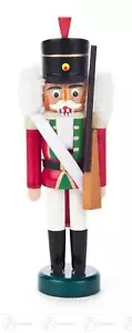 Nutcracker Husar Red-White WxHxT 5cmx14cmx4cm NEW Erzgebirge Nutcracker - Picture 1 of 1