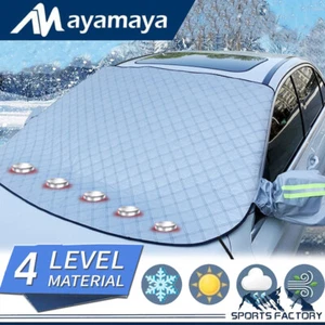 Magnetic Car Windshield Cover Protects Snow Ice Frost Freeze Sun shade Protector - Picture 1 of 12