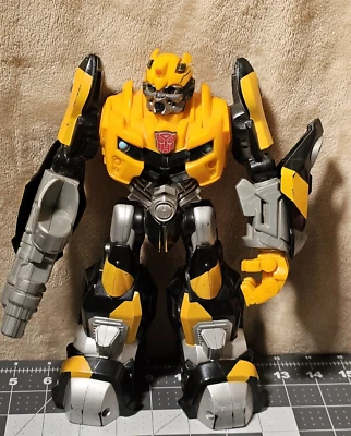 Talking Bumblebee Transformers Action Figure 2009 Hasbro Transformer 10" WORKS - Image 1 of 4