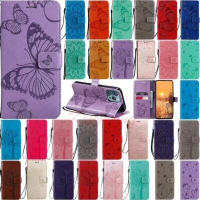 For iPhone 15 14 Pro Max 15 14 Plus Wallet Card Holder Flip Leather Case Cover - Image 1 of 4