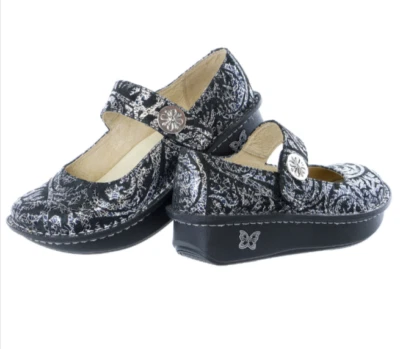 Alegria Women's Mary Jane Paloma Clogs  Size EU 37  Starlit Black & Silver Shoes - Image 1 of 4