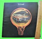 1971 FORD LTD Galaxie 500 HUGE 20-pg DLX BROCHURE - CONVERTIBLE Wagon COUPE Xlnt